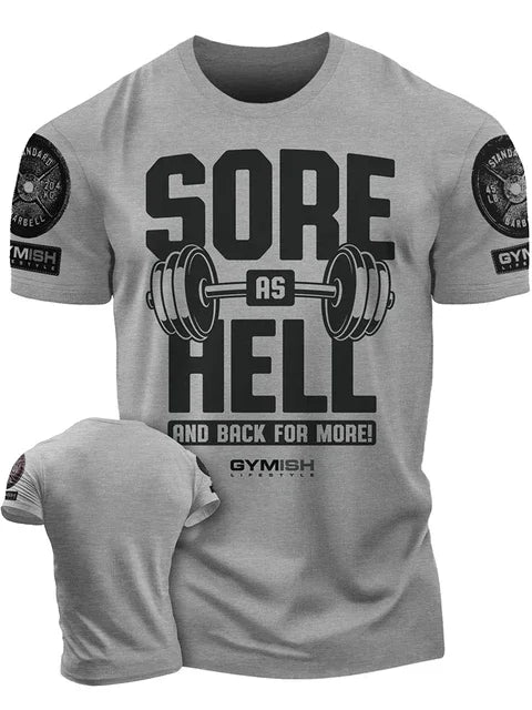 New Power Workoout pattern 3D Printing Gym T-Shirt Casual Simplicity motion Men's Short Sleeves Top Muscle Man Tough Guy T-shirt