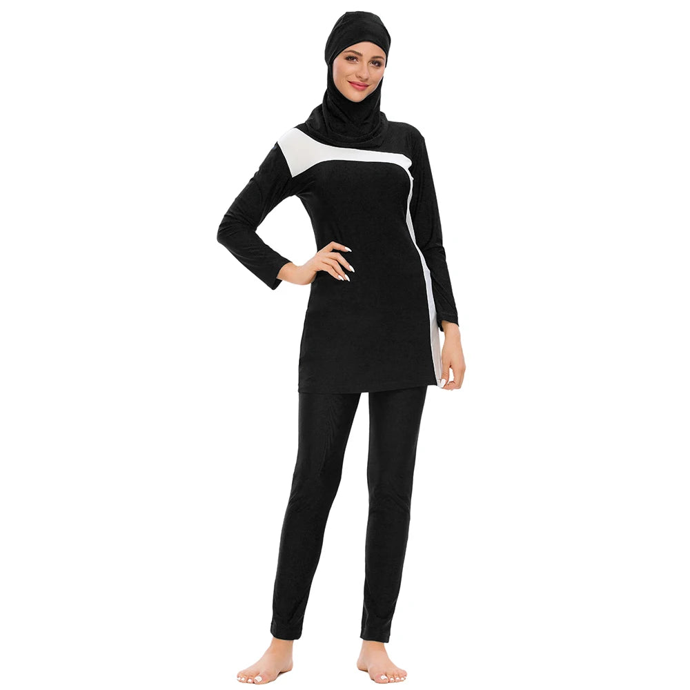 Muslim Swimwear - Long Sleeve Modest Swimsuit with Hijab