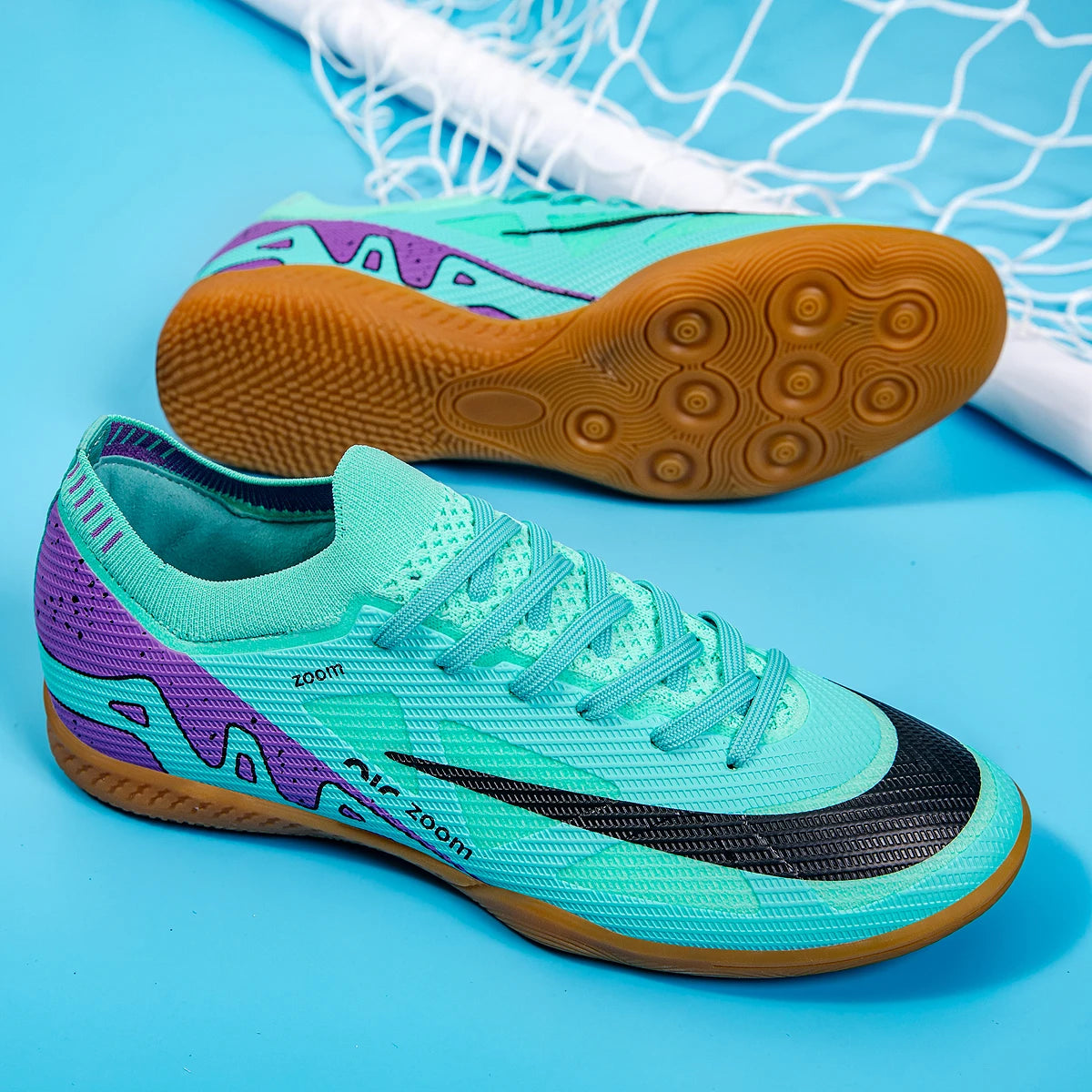 Indoor Soccer Shoes Men - Soccer Cleats Original Breathable Non Slip Futsal Sneakers