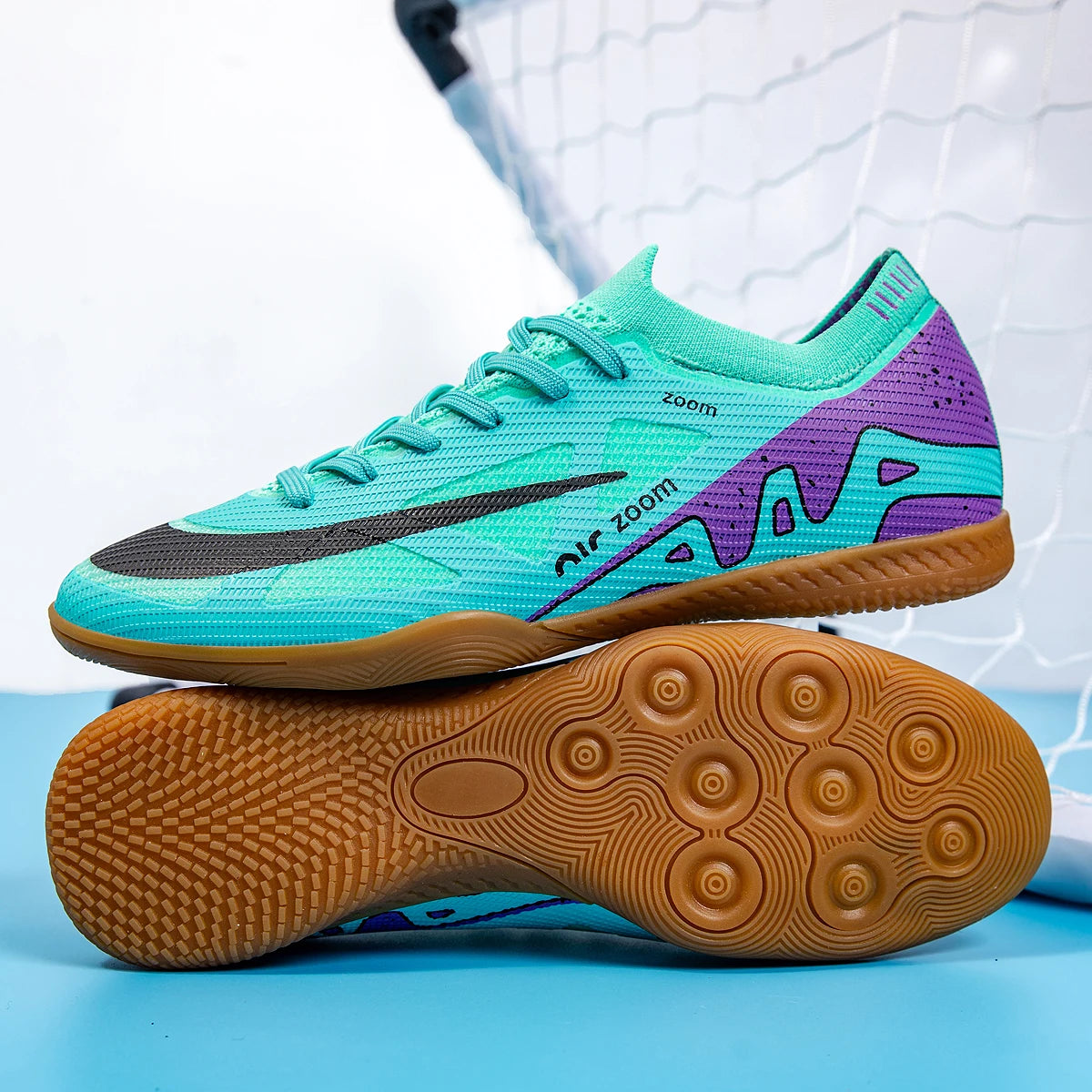 Indoor Soccer Shoes Men - Soccer Cleats Original Breathable Non Slip Futsal Sneakers