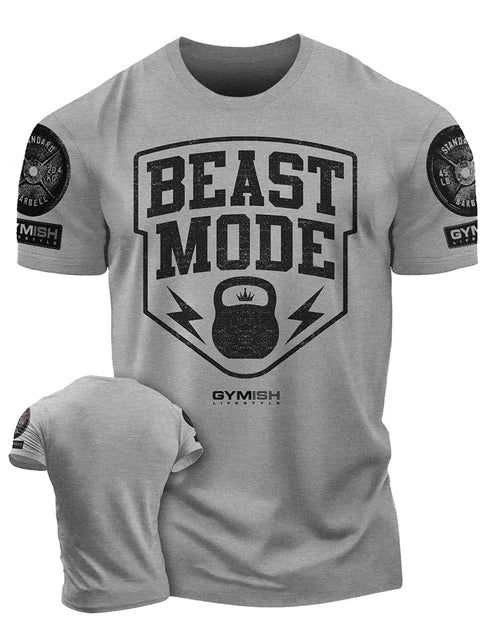 New Power Workoout pattern 3D Printing Gym T-Shirt Casual Simplicity motion Men's Short Sleeves Top Muscle Man Tough Guy T-shirt