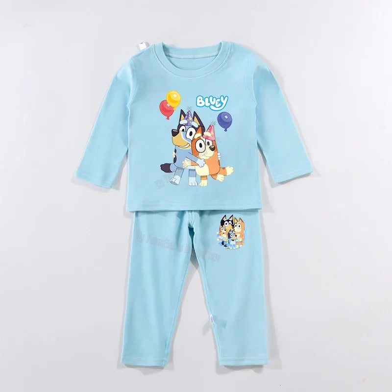 Bluey & Bingo Children's Clothing Sets - Boys and Girls Sleepwear, Long Sleeved Pants, Kids Pajamas Set, Perfect gift