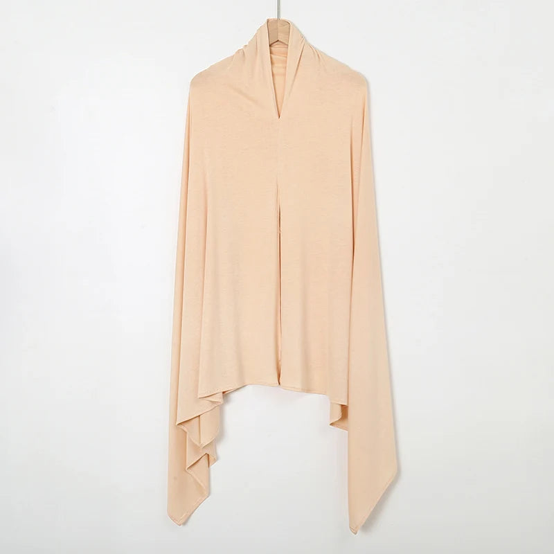 Instant Jersey Hijab - Shawls with Hoop Premium Cotton Headscarf, Good Stitching Wrap.