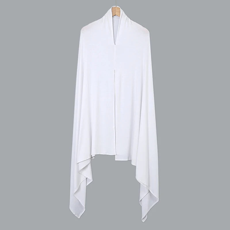 Instant Jersey Hijab - Shawls with Hoop Premium Cotton Headscarf, Good Stitching Wrap.