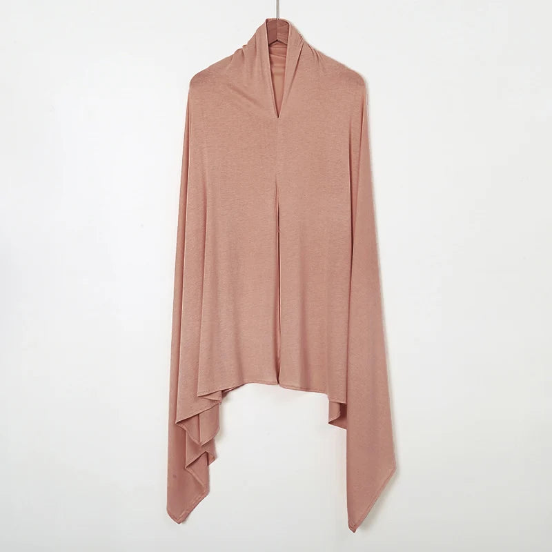 Instant Jersey Hijab - Shawls with Hoop Premium Cotton Headscarf, Good Stitching Wrap.