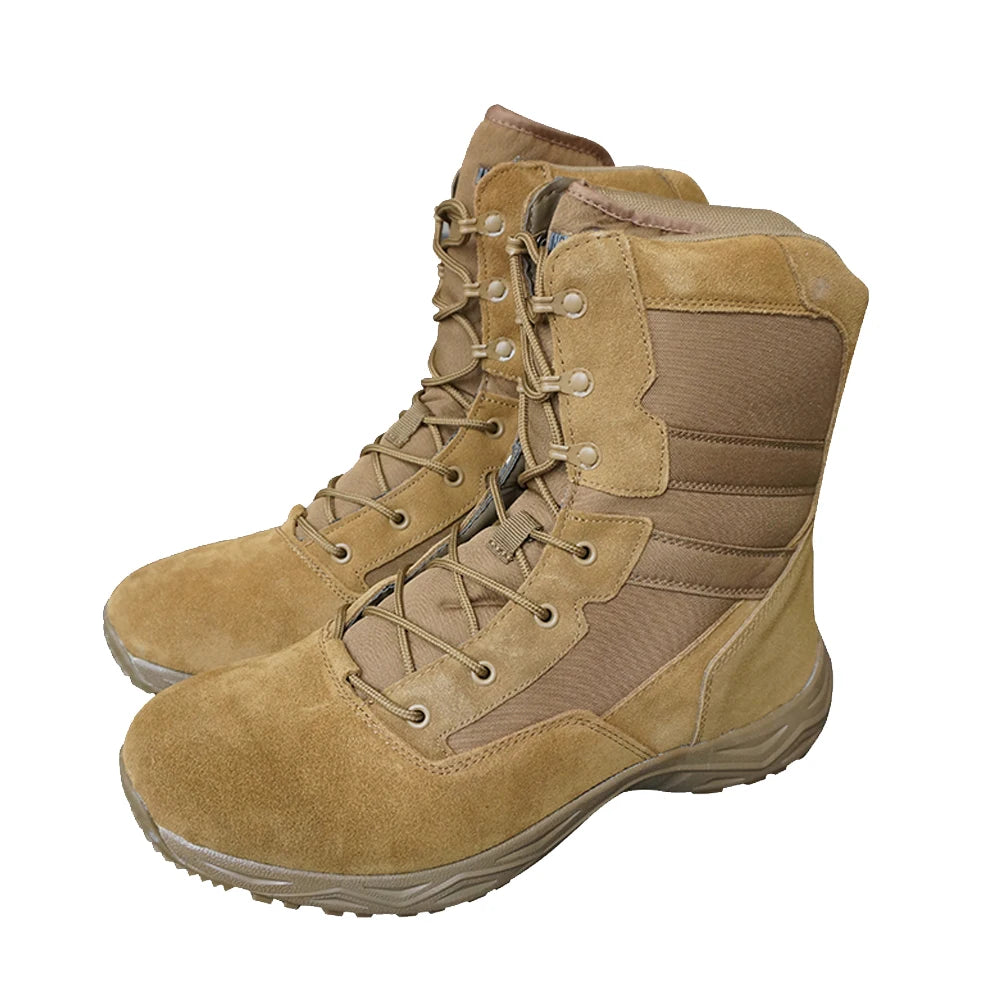 Tactical Paratrooper Boots for Men Winter Military Combat Boots Waterproof Outdoor Trekking Shoes