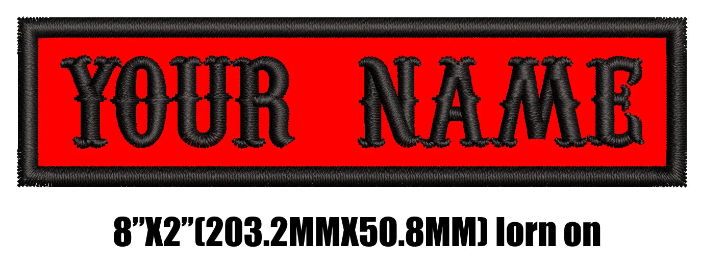 1 Pcs Custom Name Patch, Personalized Rocker Rider Motorcycle Biker Patches Tactical Vest Jacket Appliqued Dog Harness Multiple