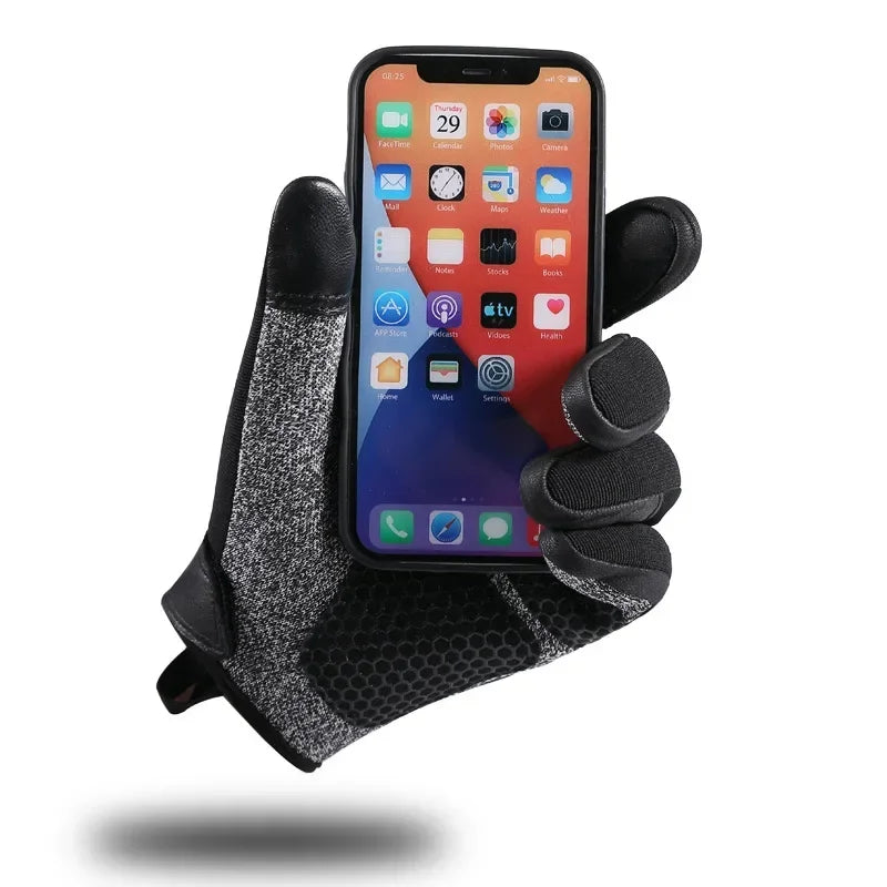 Premium Men's Anti-Stab Moto Gloves Level 5 Cut Resistant with Carbon Fiber Shell & Sheepskin, Tactical Gear for Military Fans