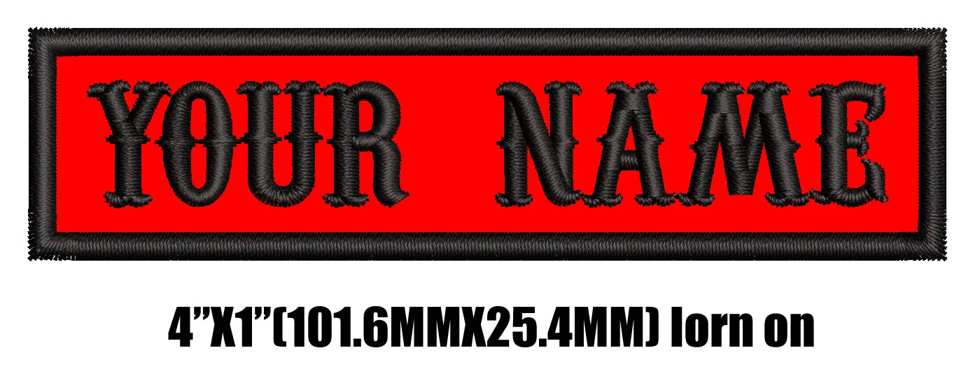 1 Pcs Custom Name Patch, Personalized Rocker Rider Motorcycle Biker Patches Tactical Vest Jacket Appliqued Dog Harness Multiple