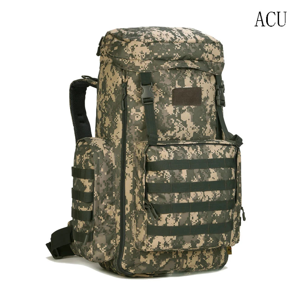 PROTECTOR PLUS 70L-85L  Army Tactical Backpack Hunters Backpack  Unisex Military Field Bag CS CF Game Durable Outdoor Travel