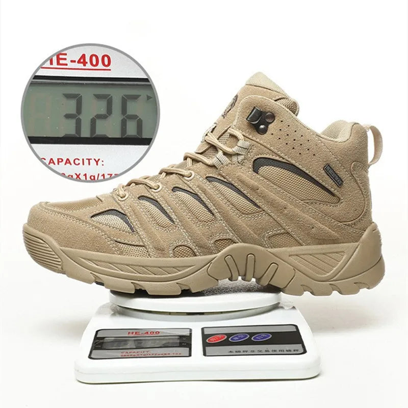 Tactical Boots - All season, Breathable Outdoor Special Forces Training Sneaker Medium Low Top Military Work Shoes