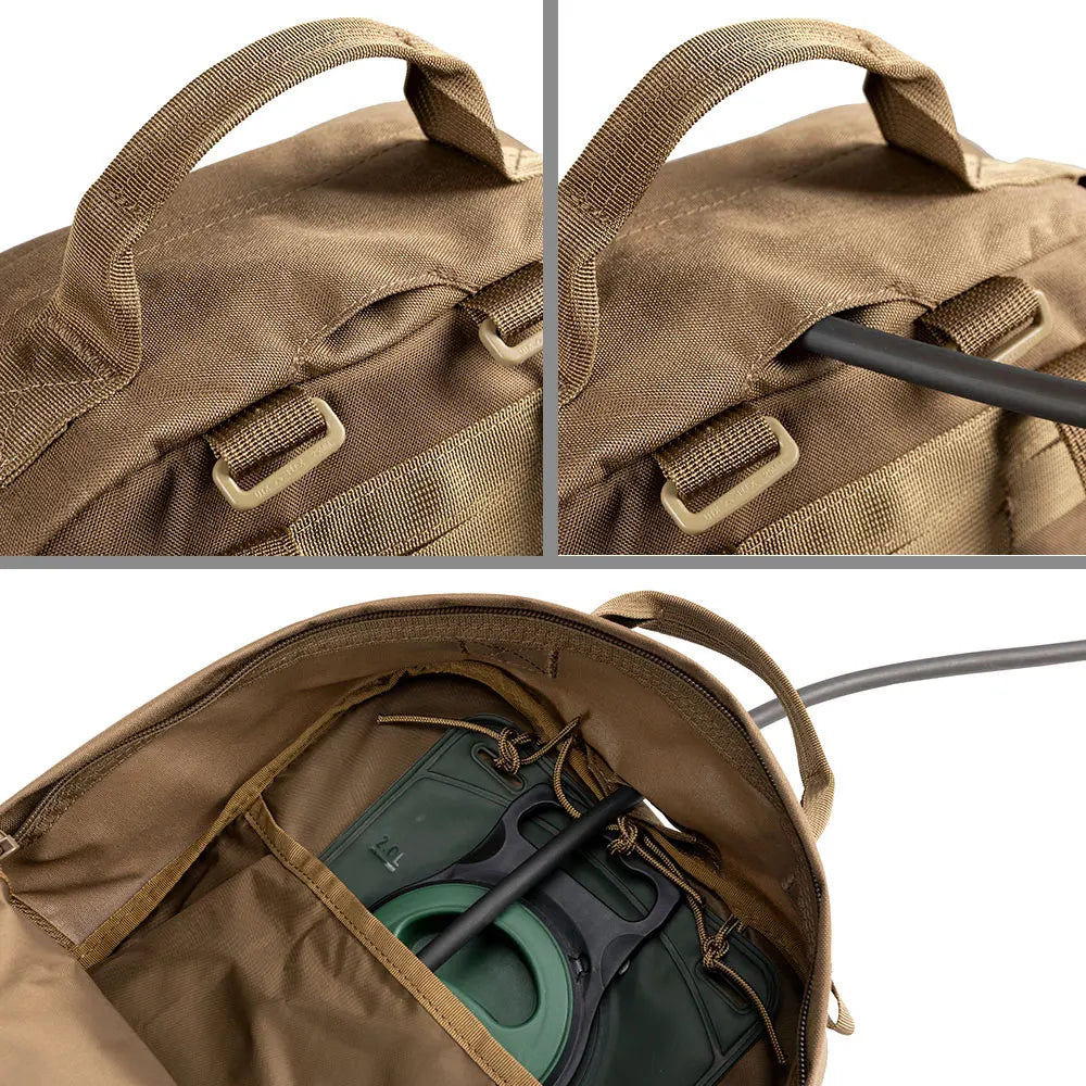 Tactical Hydration Backpack 15L Bladder Bag Hiking Biking Running Backpacks Molle Camping Men's Backpacks(No water bag included)