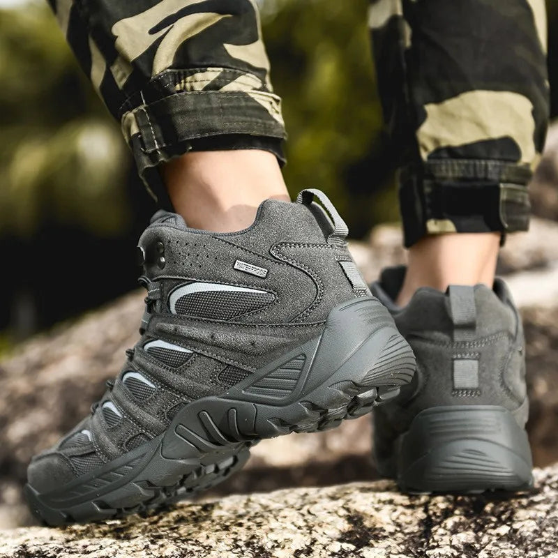 Tactical Boots - All season, Breathable Outdoor Special Forces Training Sneaker Medium Low Top Military Work Shoes