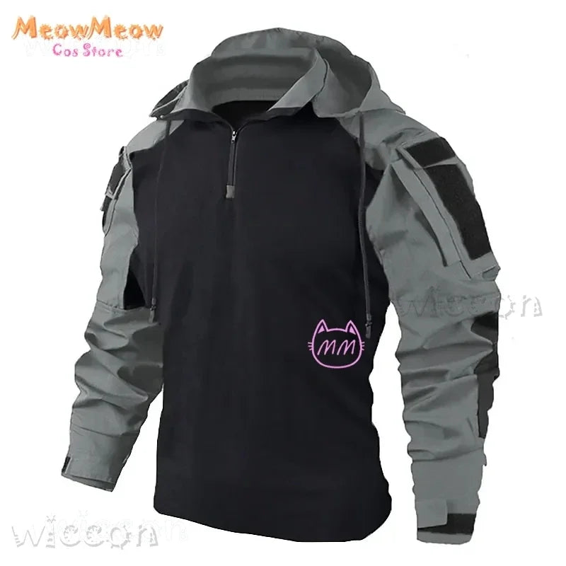 Call of Duty Ghost Tactical Cosplay Suit – Black and Blue Camo Combat Uniform. Perfect for military-style training, gaming events, or Halloween parties, this outfit delivers an authentic and durable tactical look inspired by the iconic game.