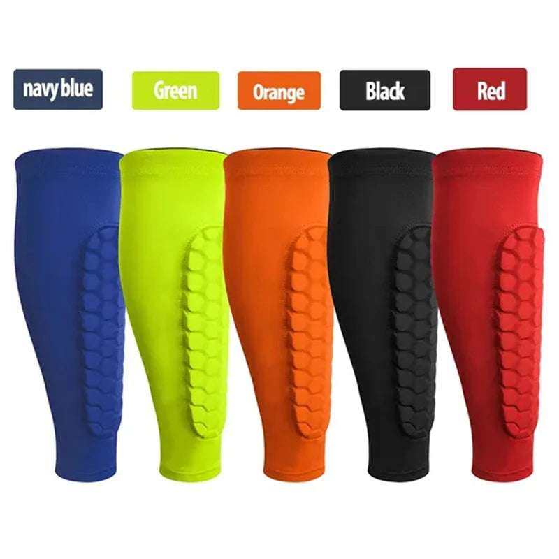 1Pcs Shin Guards Shin Pad for Kid Youth Adult - Calf Compression Sleeve with Honeycomb Pad, Support for Shin Splint Baseball