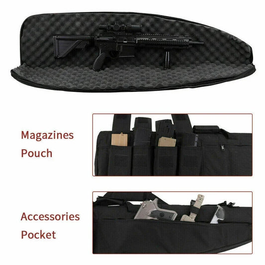 Tactical Gun Bag - Nylon Hunting Shooting Rifle Bags Air Shotgun Case Backpack Airsoft CS War Game Equipment
