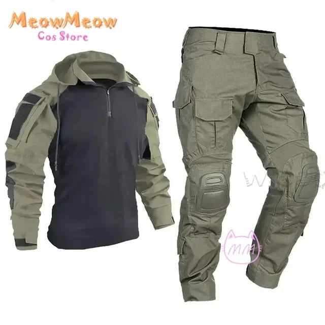 Call of Duty Ghost Tactical Cosplay Suit – Black and Blue Camo Combat Uniform. Perfect for military-style training, gaming events, or Halloween parties, this outfit delivers an authentic and durable tactical look inspired by the iconic game.