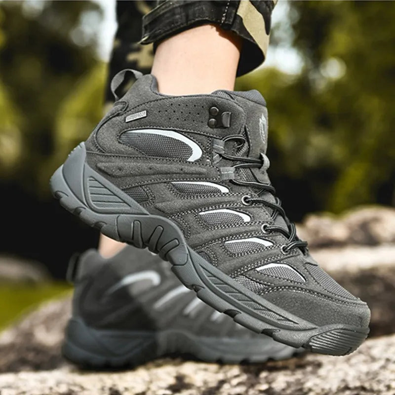 Tactical Boots - All season, Breathable Outdoor Special Forces Training Sneaker Medium Low Top Military Work Shoes