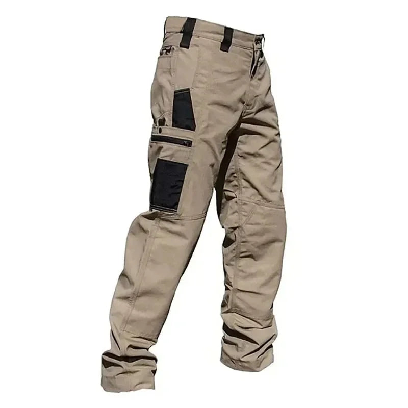 Men's Cargo Pants Multi Pockets Work Trousers Casual Tactical Pants Male Outwear Straight Autumn Winter Wear-resisting Trousers