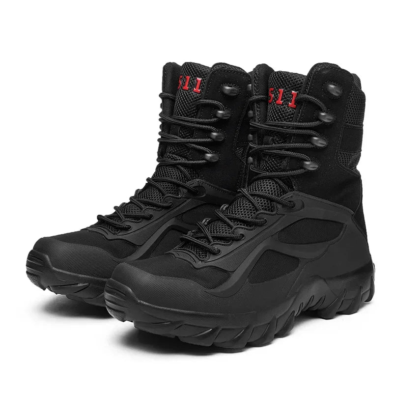 Men's Tactical Boots Ultra Light Breathable Special Forces Desert Combat Boots Advanced Military Outdoor High Top Boots