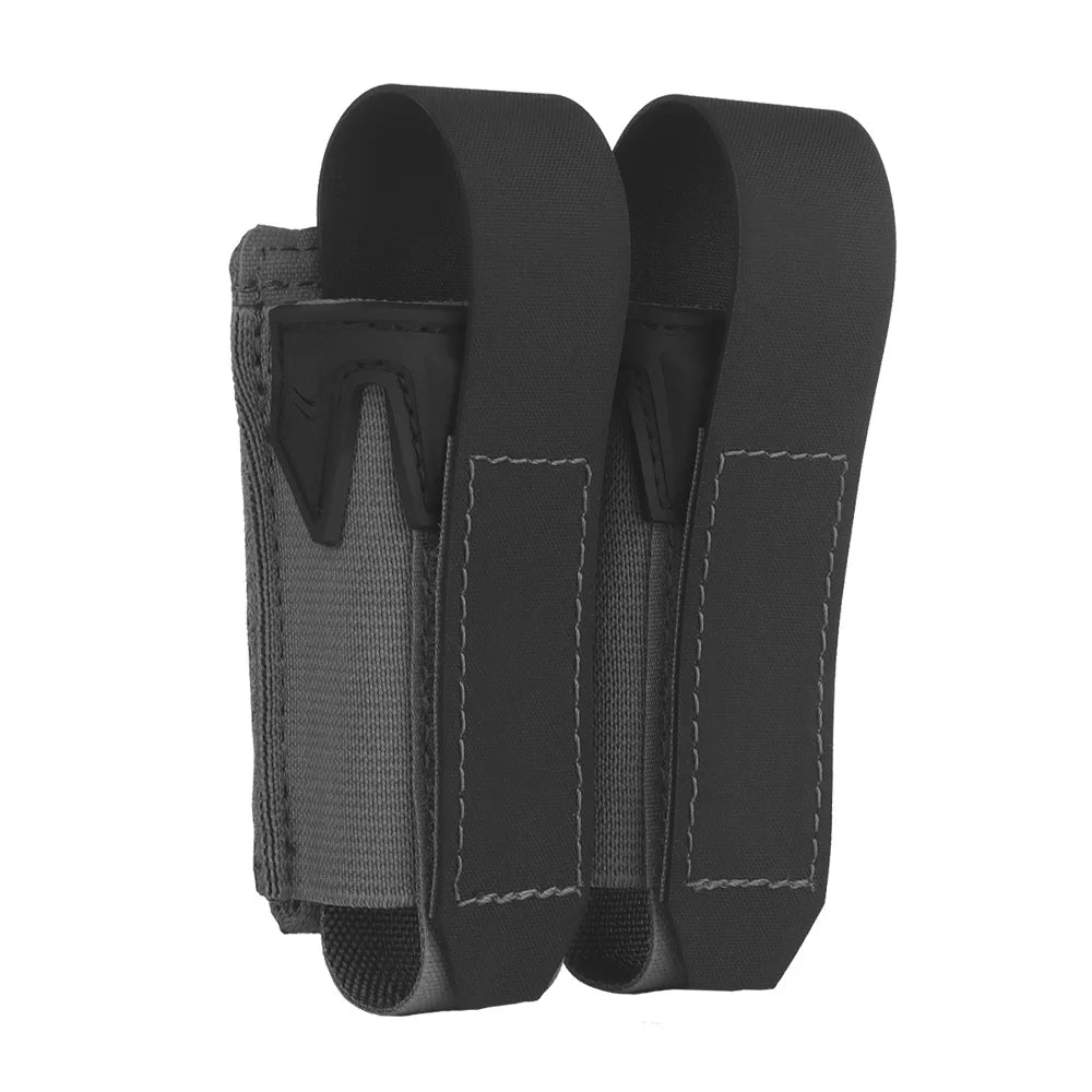 9MM Double Mag Pouch Camo Style Pistol Magazine Pouch MOLLE Quick Release Airsoft Hunting Vest Tactical Belt Gear