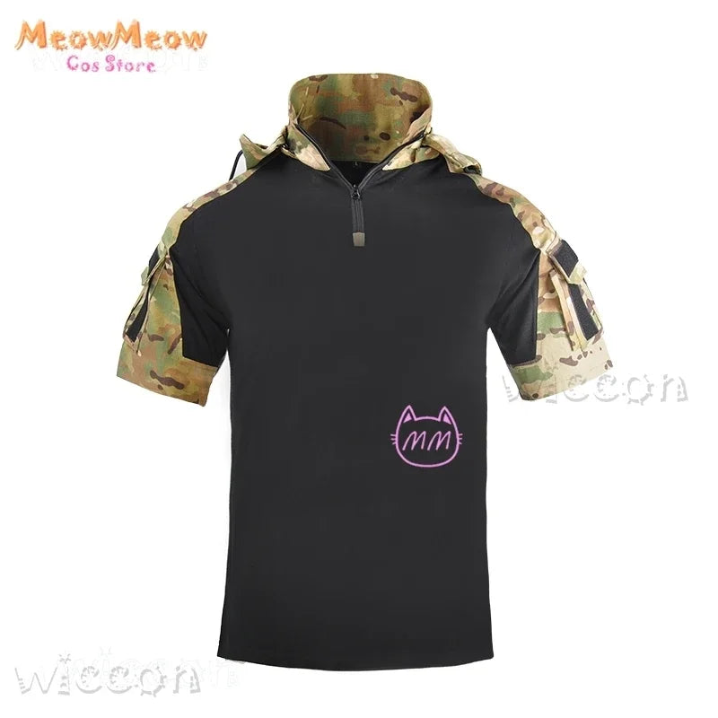 Call of Duty Ghost Tactical Cosplay Suit – Black and Blue Camo Combat Uniform. Perfect for military-style training, gaming events, or Halloween parties, this outfit delivers an authentic and durable tactical look inspired by the iconic game.